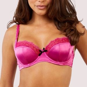 Rosalyn Magenta Full Coverage Lace bra